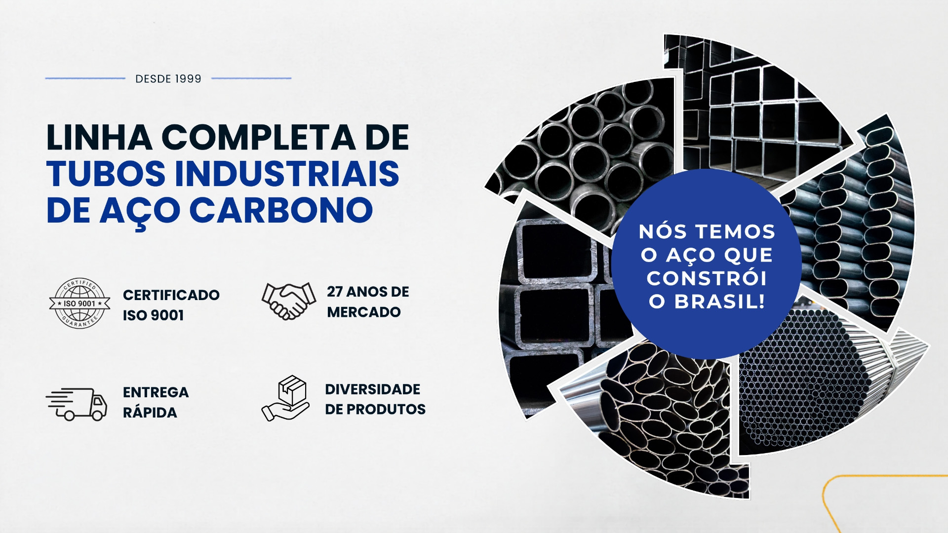Linha Completa de Tubos de Aço Carbono